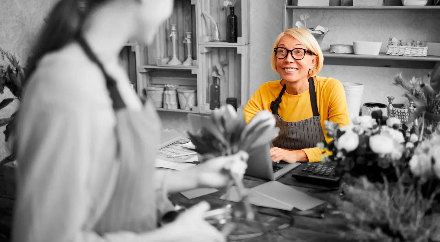 Business owner making plans